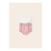 Mayoral Baby Girl Blush Pink and Ivory Romper